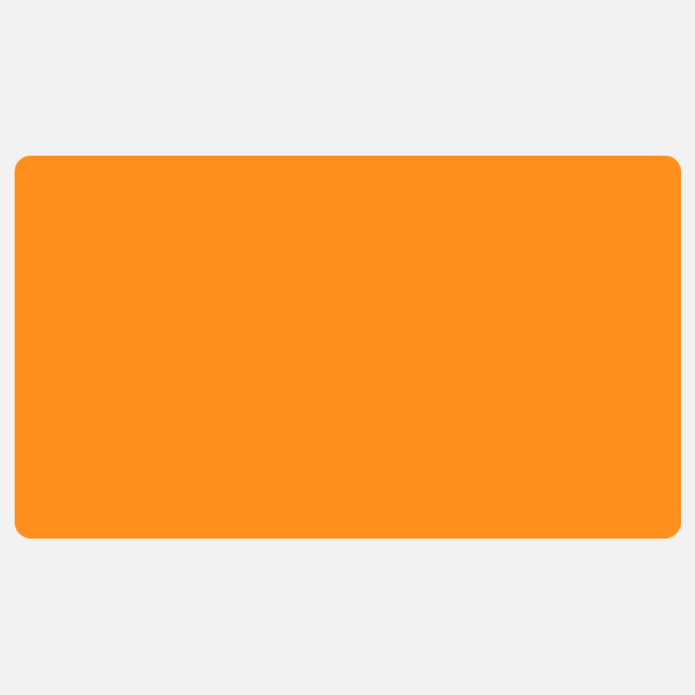 Neon Orange 2 7/8 x 5 Inch Roll of Rectangle Labels - Bright Adhesive