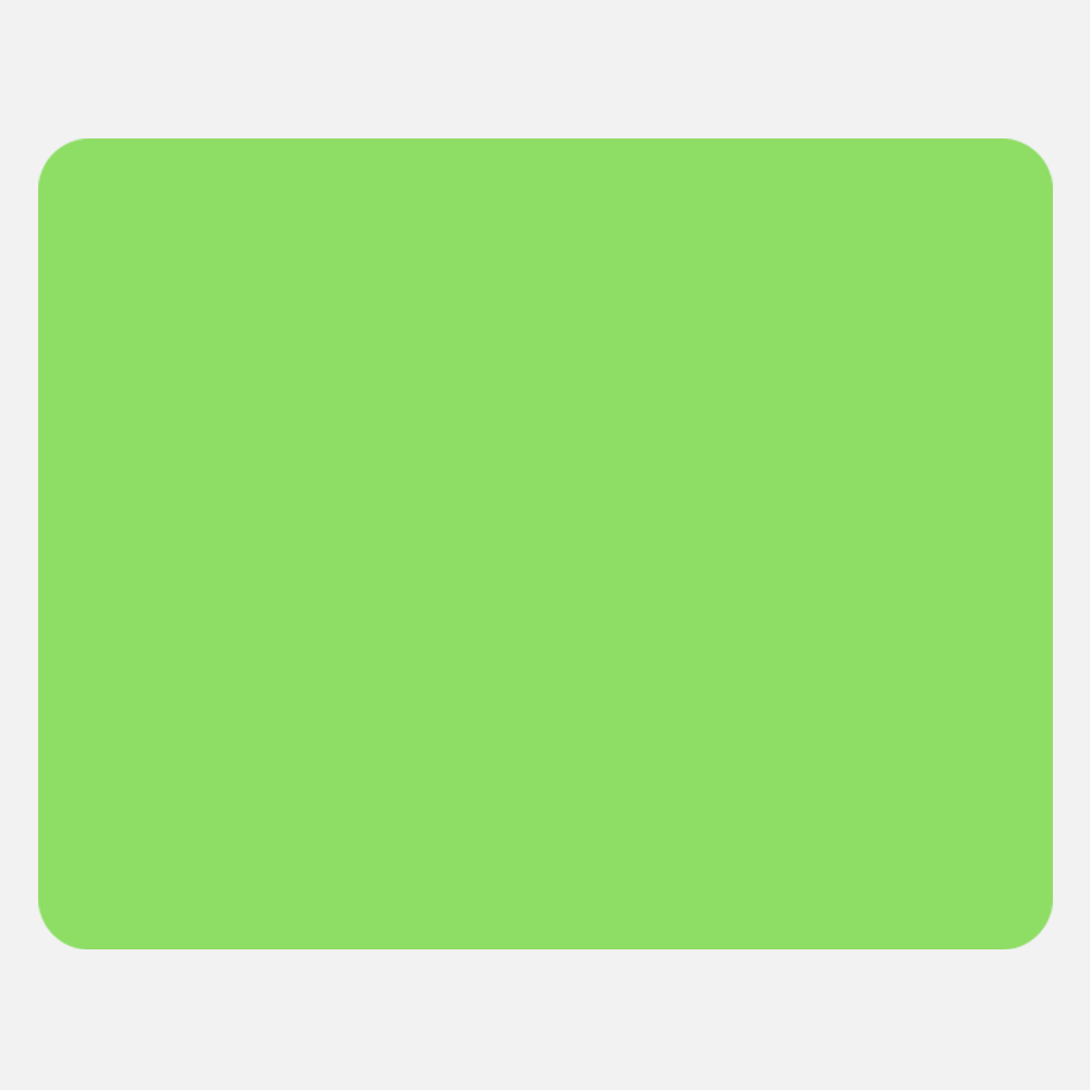 Neon Green 2 x 2 1/2 Inch Roll of Rectangle Labels - Bright Adhesive