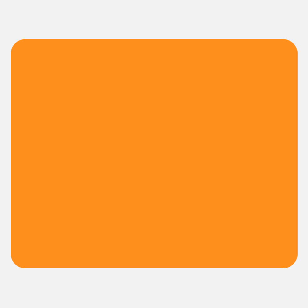 Neon Orange 2 x 2 1/2 Inch Roll of Rectangle Labels - Bright Adhesive