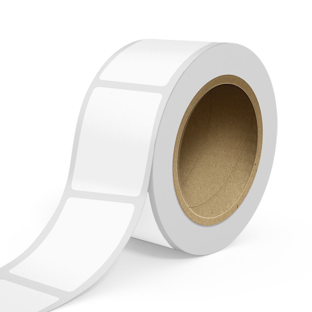 Clear 2 x 3 Inch Roll of Rectangle Labels - Tear Resistant with High Gloss Film Layer