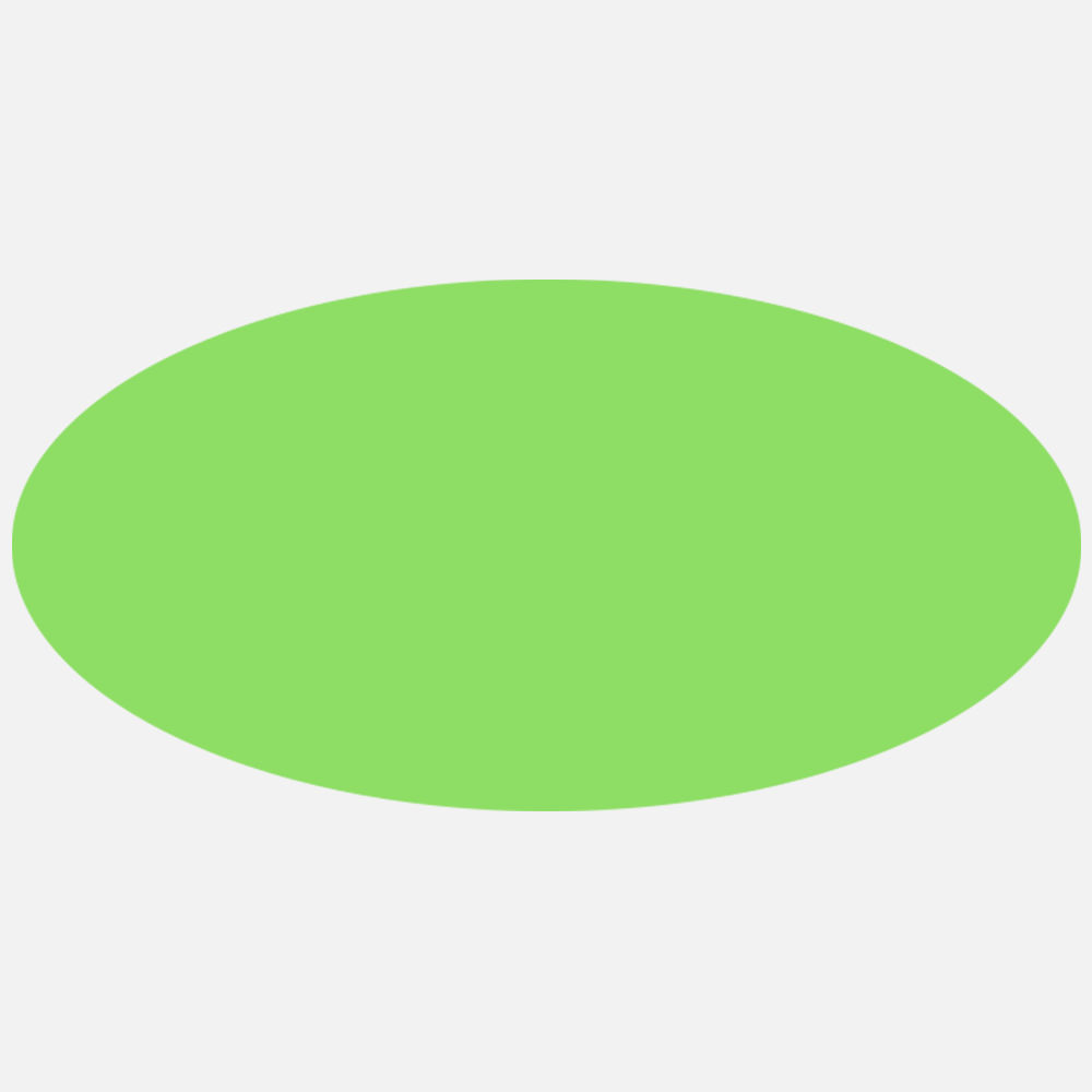 Neon Green 2 x 4 Inch Roll of Oval Labels - Bright Adhesive