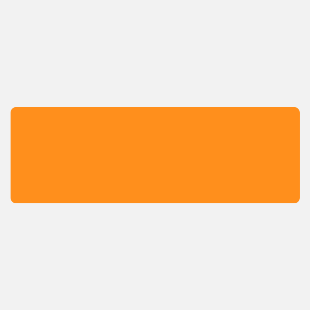 Neon Orange 2 x 6 Inch Roll of Rectangle Labels - Bright Adhesive