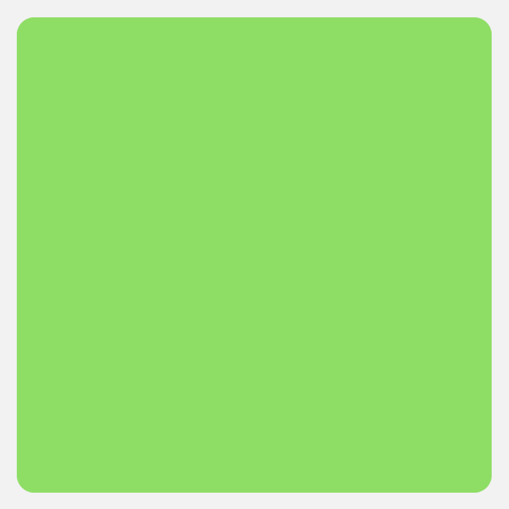 Neon Green 3 1/2 x 3 1/2 Inch Roll of Square Labels - Bright Adhesive