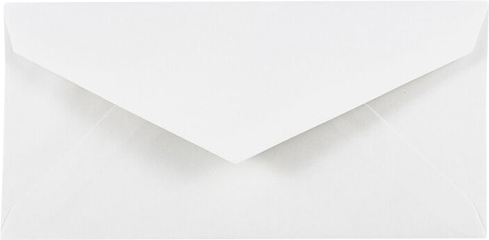 White 24lb #7 3/4 Monarch Envelopes (3 7/8 x 7 1/2)