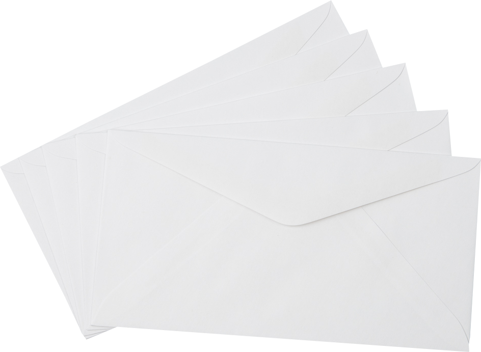White 24lb #7 3/4 Monarch Envelopes (3 7/8 x 7 1/2)