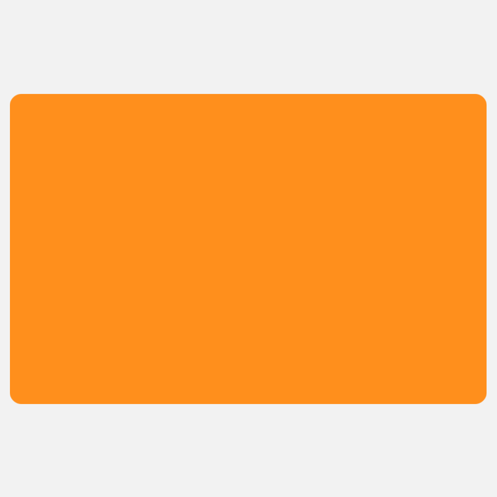Neon Orange 3 1/4 x 5 Inch Roll of Rectangle Labels - Bright Adhesive