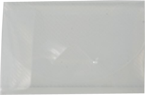 Clear Grid Plastic Business Card Case with Tuck-Flap Closure - 20 Card Capacity