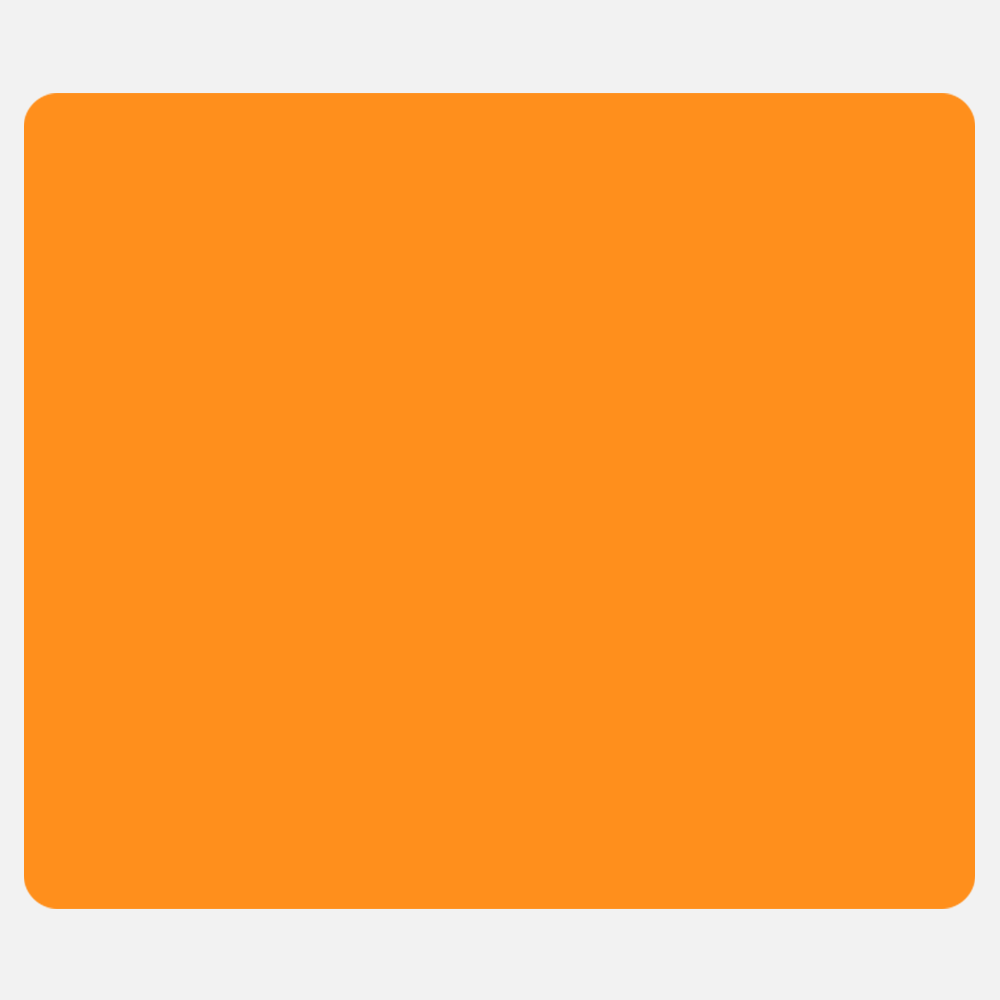Neon Orange 3 x 3 1/2 Inch Roll of Rectangle Labels - Bright Adhesive