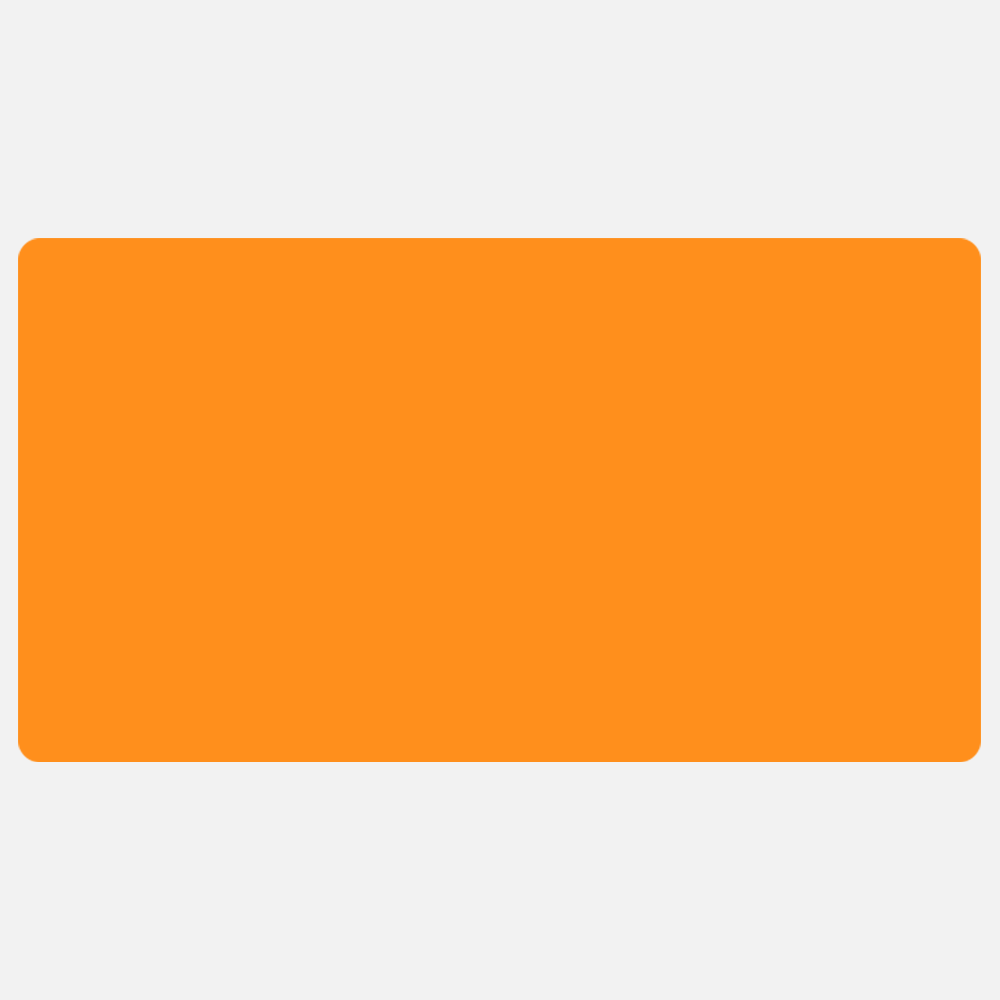 Neon Orange 3 x 5 1/2 Inch Roll of Rectangle Labels - Bright Adhesive