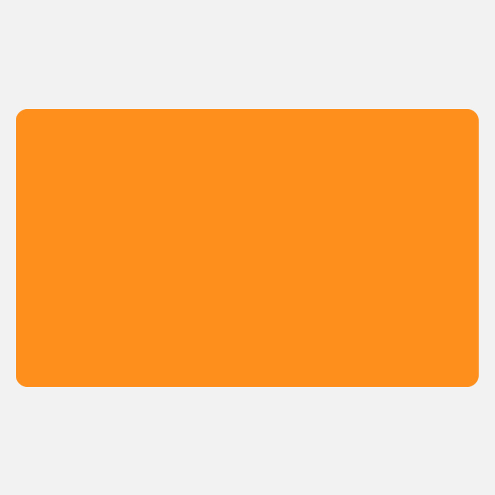 Neon Orange 3 x 5 Inch Roll of Rectangle Labels - Bright Adhesive