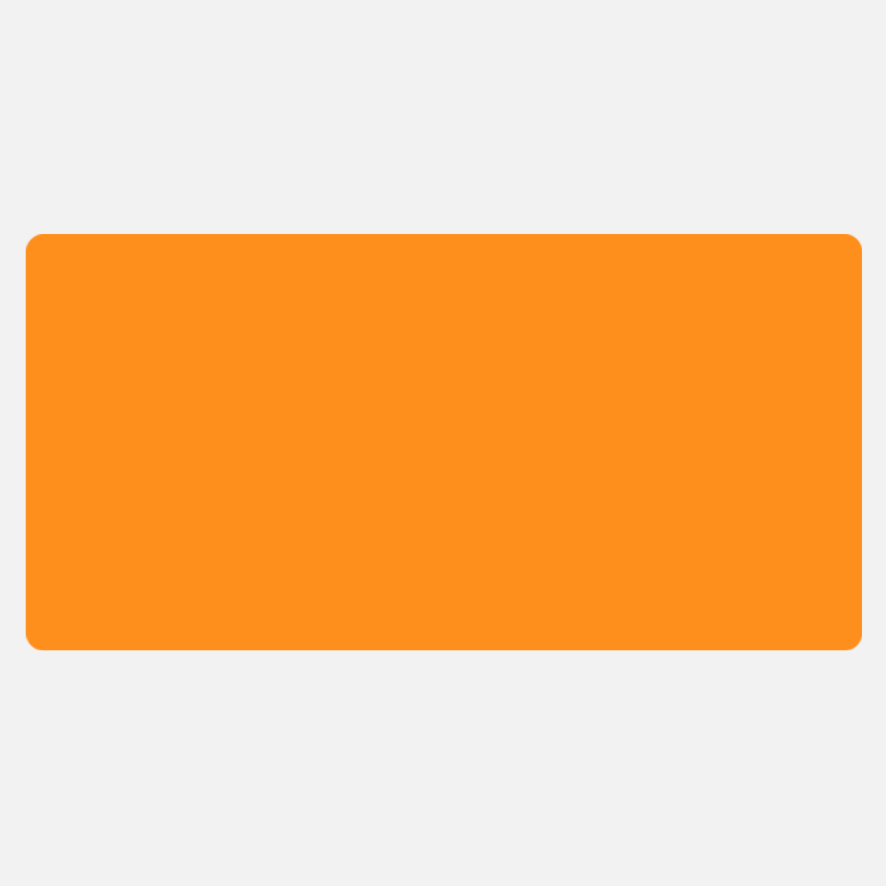 Neon Orange 3 x 6 Inch Roll of Rectangle Labels - Bright Adhesive