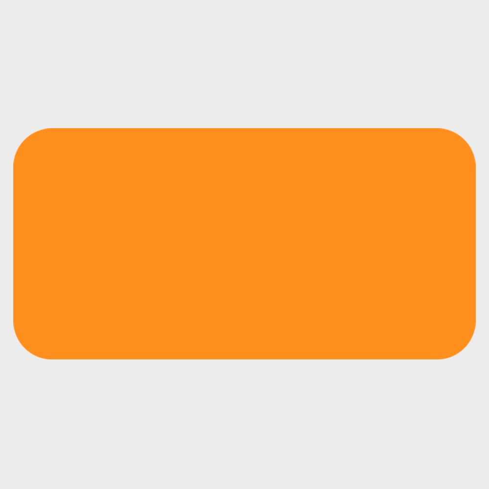 Neon Orange 3/4 x 1 1/2 Inch Roll of Rectangle Labels - Bright Adhesive