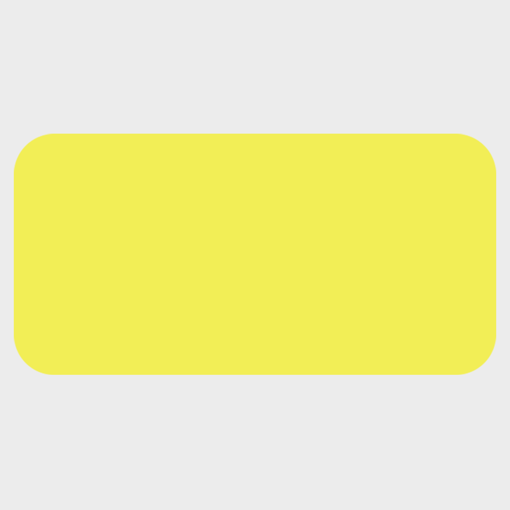 Neon Yellow 3/4 x 1 1/2 Inch Roll of Rectangle Labels - Bright Adhesive