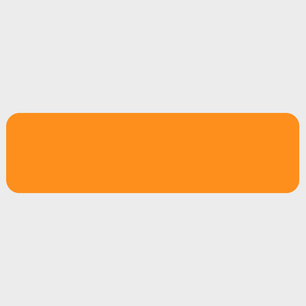 Neon Orange 3/4 x 2 3/4 Inch Roll of Rectangle Labels - Bright Adhesive