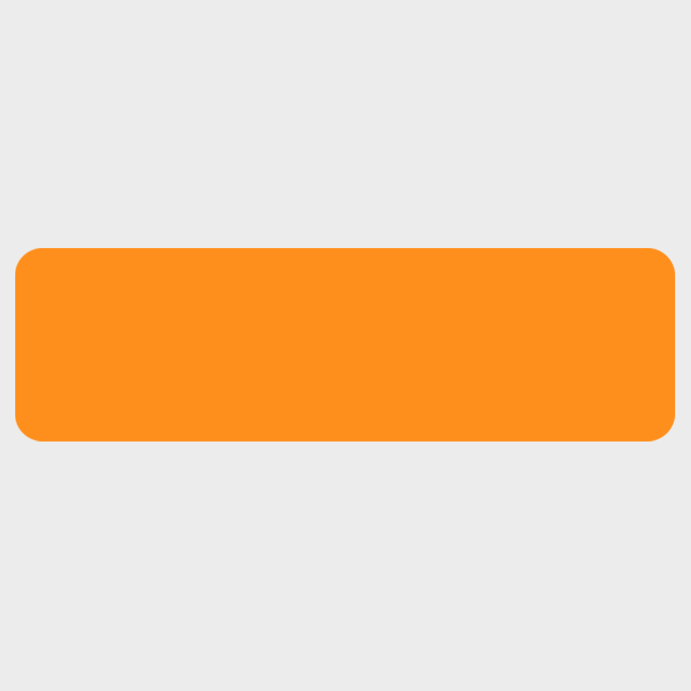 Neon Orange 7/8 x 3 Inch Roll of Rectangle Labels - Bright Adhesive
