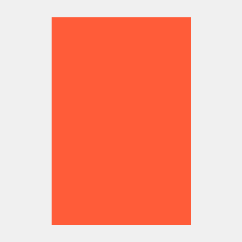 Neon Red 4 1/4 x 5 1/2 Inch Rectangle Packaging Labels (4 Labels per Sheet)