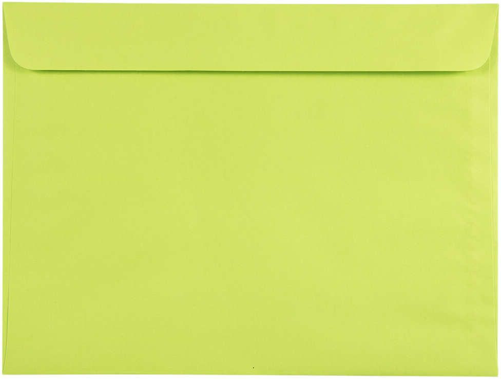 Wasabi Lime Green 32lb 9 x 12 Booklet Envelopes
