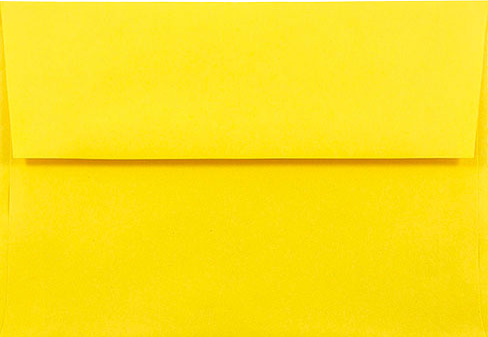 Yellow 24lb A8 Invitation Envelopes (5 1/2 x 8 1/8)