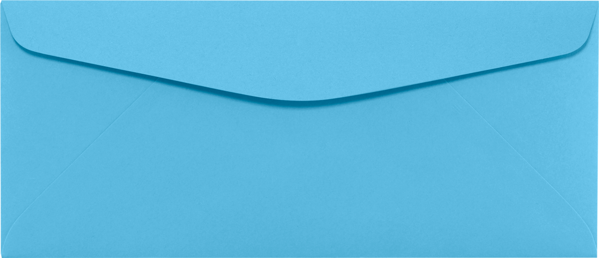 Bright Blue 24lb #10 Regular Envelopes(4 1/8 x 9 1/2)