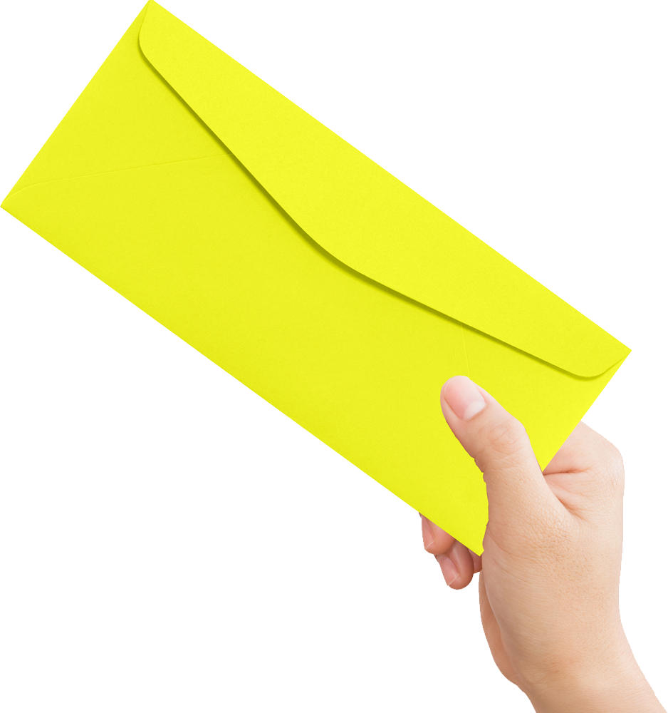 Citrus Yellow 32lb #10 Regular Envelopes (4 1/8 x 9 1/2)