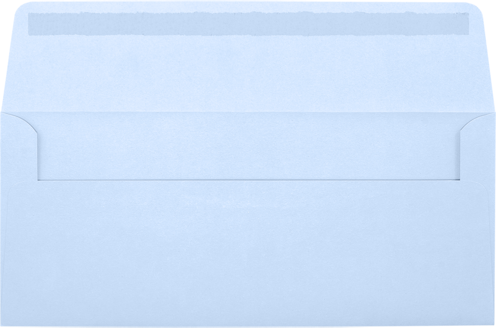 Baby Blue 32lb #10 Window Envelopes (4 1/8 x 9 1/2)