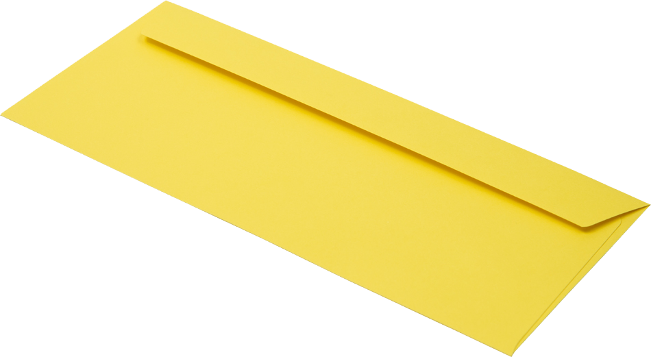 Citrus Yellow 32lb #10 Window Envelopes (4 1/8 x 9 1/2)