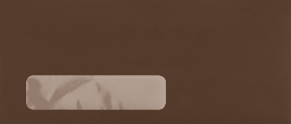 Chocolate Brown 32lb #10 Window Envelopes (4 1/8 x 9 1/2)