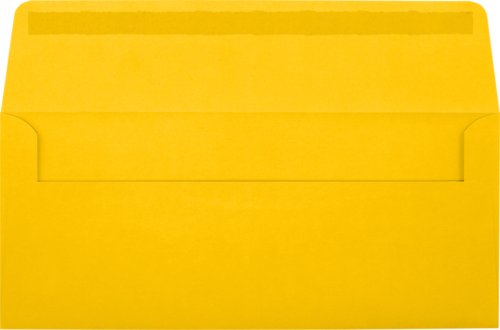 Sunflower Yellow 32lb #10 Window Envelopes (4 1/8 x 9 1/2)