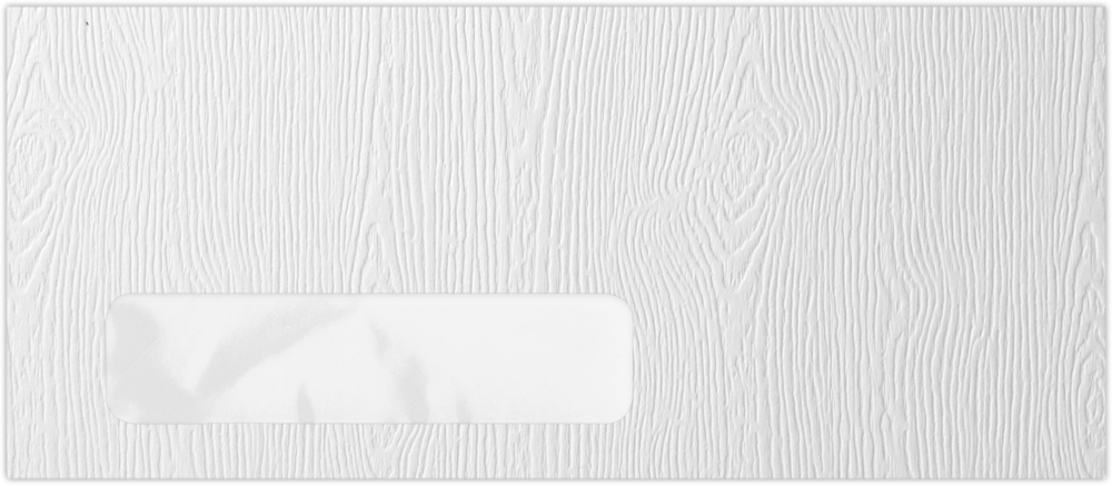 White Birch Woodgrain 68lb #10 Window Envelopes (4 1/8 x 9 1/2)