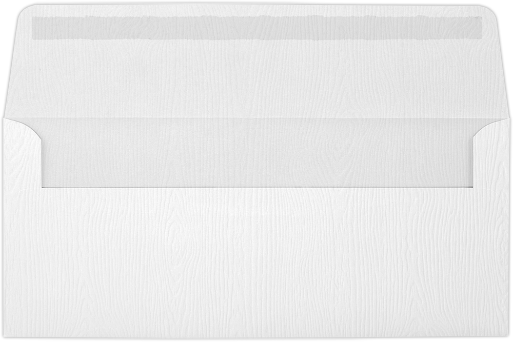 White Birch Woodgrain 68lb #10 Window Envelopes (4 1/8 x 9 1/2)
