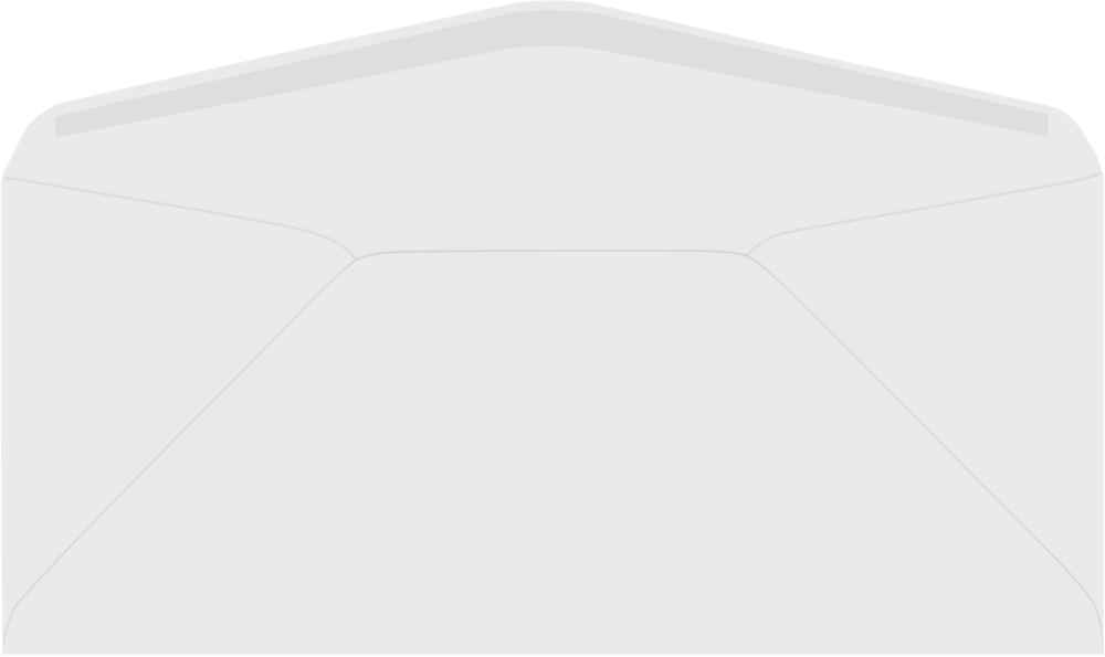 White 24lb #9 Regular Place Stamp Here Envelopes (3 7/8 x 8 7/8)