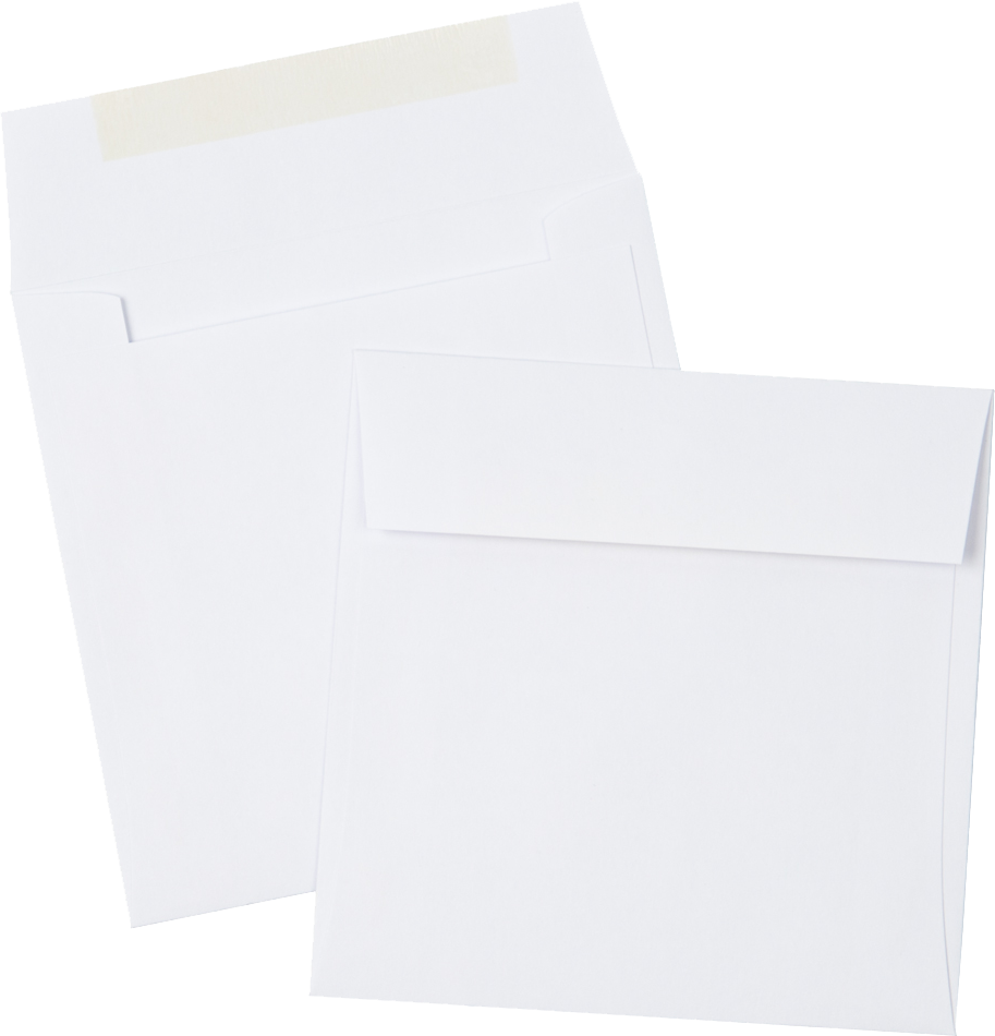 White 28lb 4 1/2 x 4 1/2 Square Envelopes
