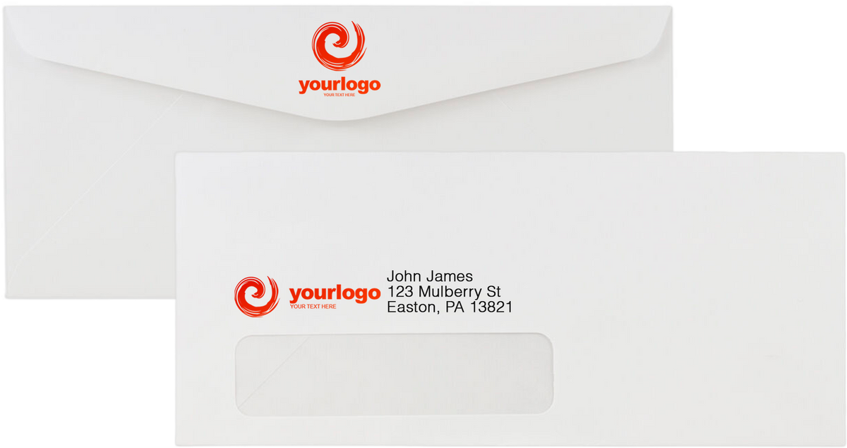 White with Security Tint 24lb #10 Regular Envelopes (4 1/8 x 9 1/2)