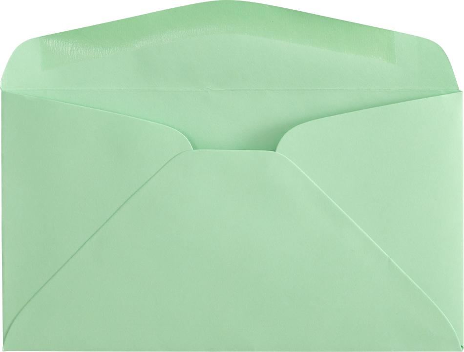 Pastel Green 24lb #6 3/4 Regular Envelopes (3 5/8 x 6 1/2)