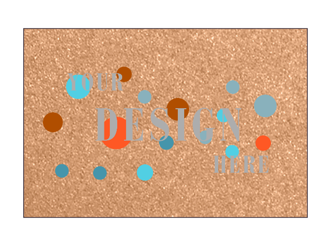 Copper Brown Metallic 100lb 4 x 6 Blank Note Cards