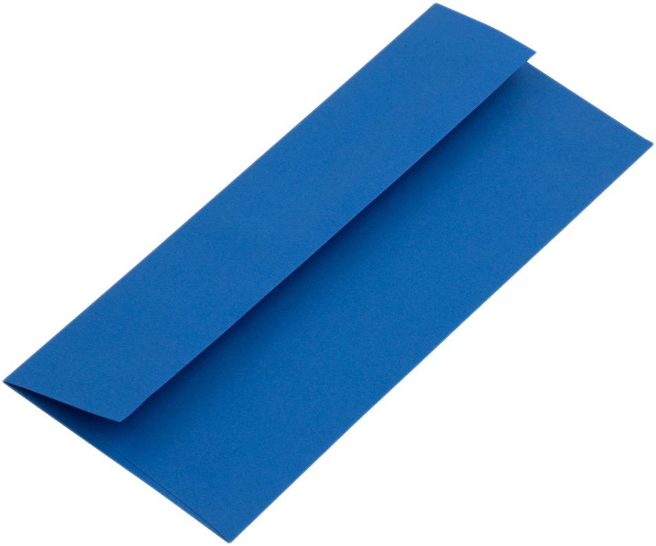 Presidential Blue 32lb #10 Square Flap Envelopes (4 1/8 x 9 1/2)