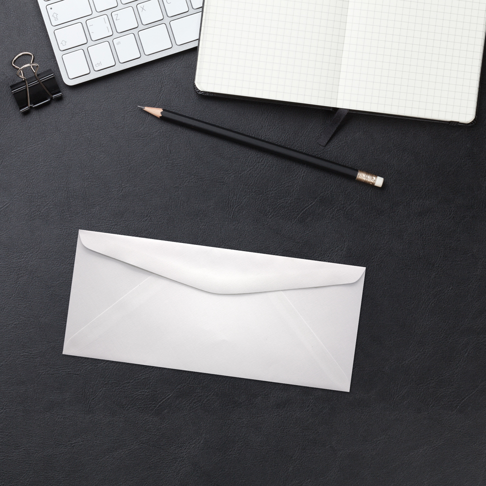 White Linen 32lb #9 Regular Envelopes (3 7/8 x 8 7/8)