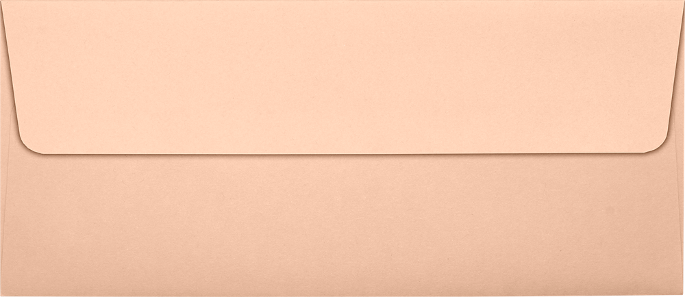Blush Pink 32lb #10 Square Flap Envelopes (4 1/8 x 9 1/2) with Peel & Seal