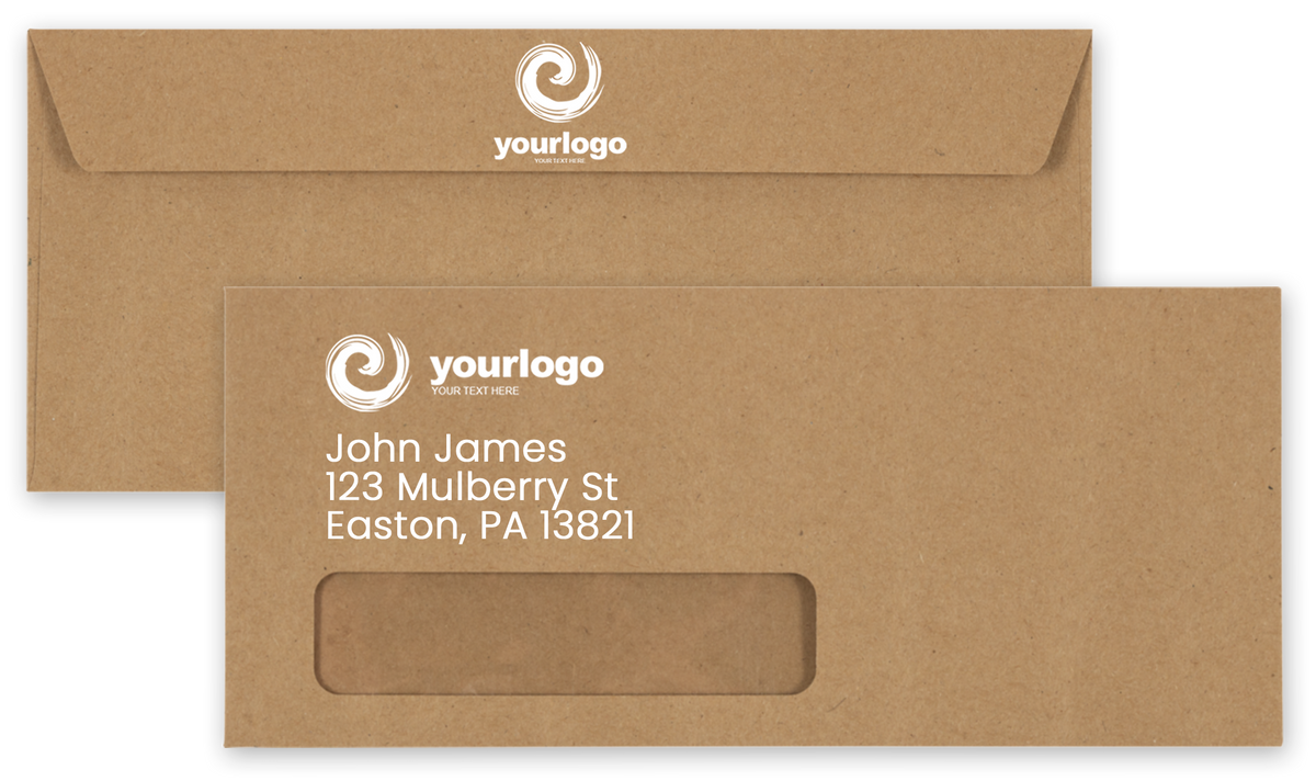 Grocery Bag 28lb #10 Window Envelopes (4 1/8 x 9 1/2)