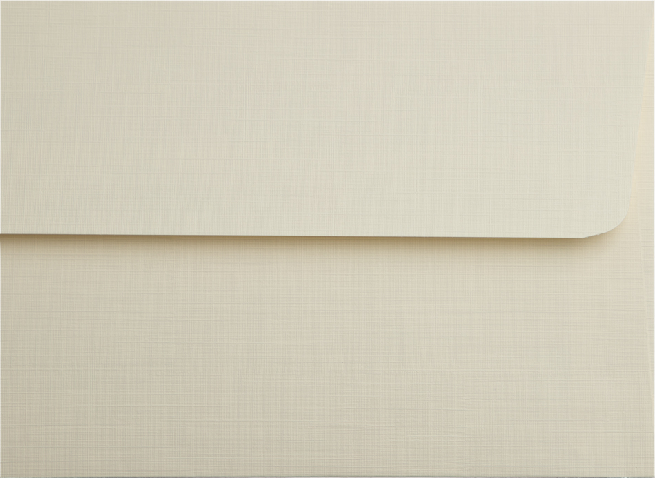 Natural Linen 32lb #10 Square Flap Envelopes (4 1/8 x 9 1/2) with Peel & Seal