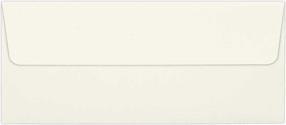 Natural 32lb #10 Square Flap Envelopes (4 1/8 x 9 1/2) with Peel & Seal