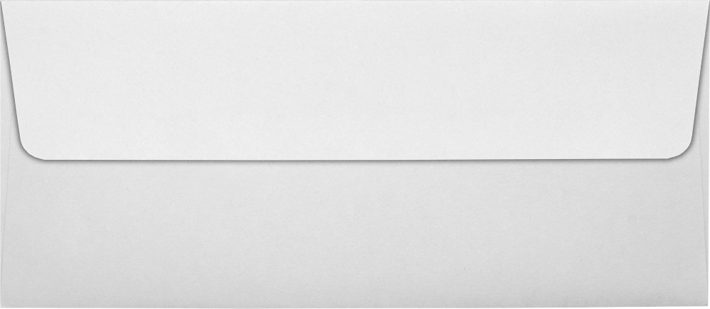 Pastel Gray 32lb #10 Square Flap Envelopes (4 1/8 x 9 1/2) with Peel & Seal