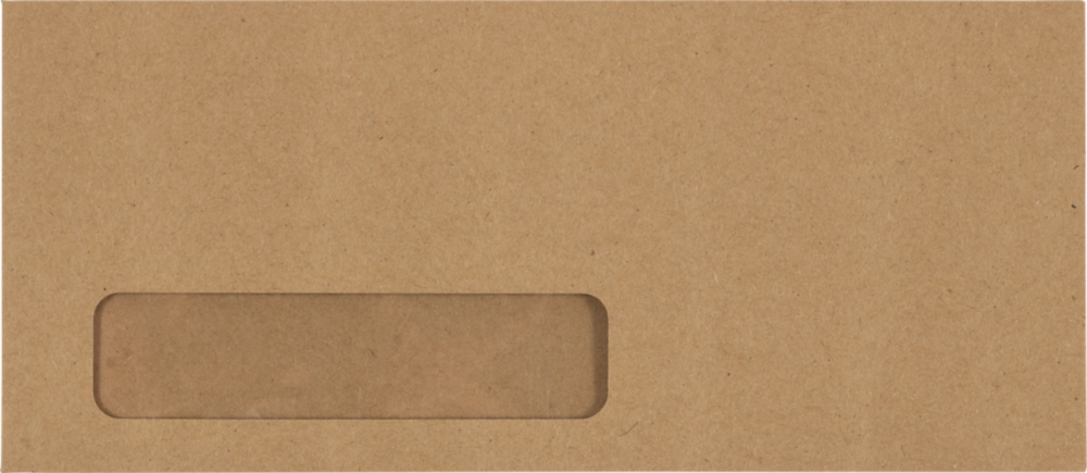 Grocery Bag 28lb #10 Window Envelopes (4 1/8 x 9 1/2)