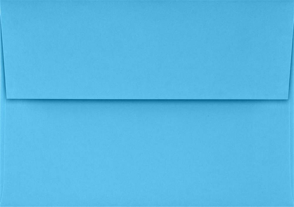 Bright Blue 24lb A1 Invitation Envelopes (3 5/8 x 5 1/8) with Peel & Seal