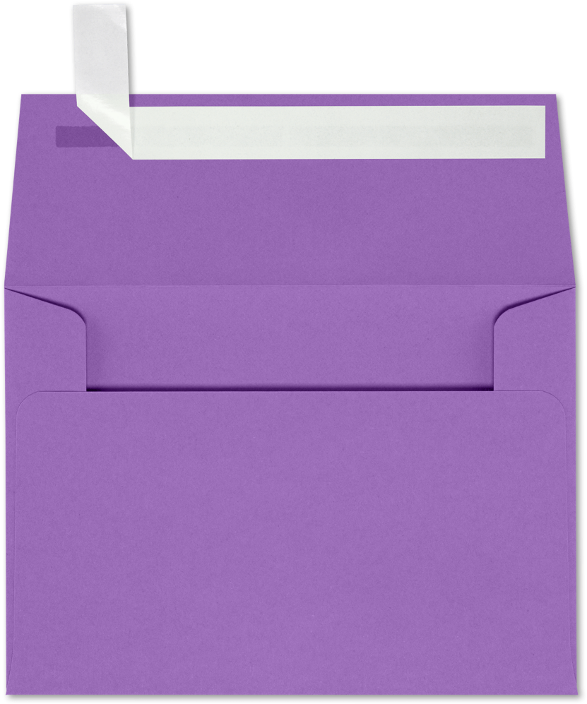 Violet Grape Purple 28lb A1 Invitation Envelopes (3 5/8 x 5 1/8) with Peel & Seal