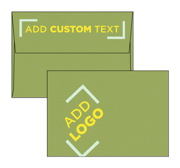 Dark Green Olive 28lb A1 Invitation Envelopes (3 5/8 x 5 1/8) with Peel & Seal