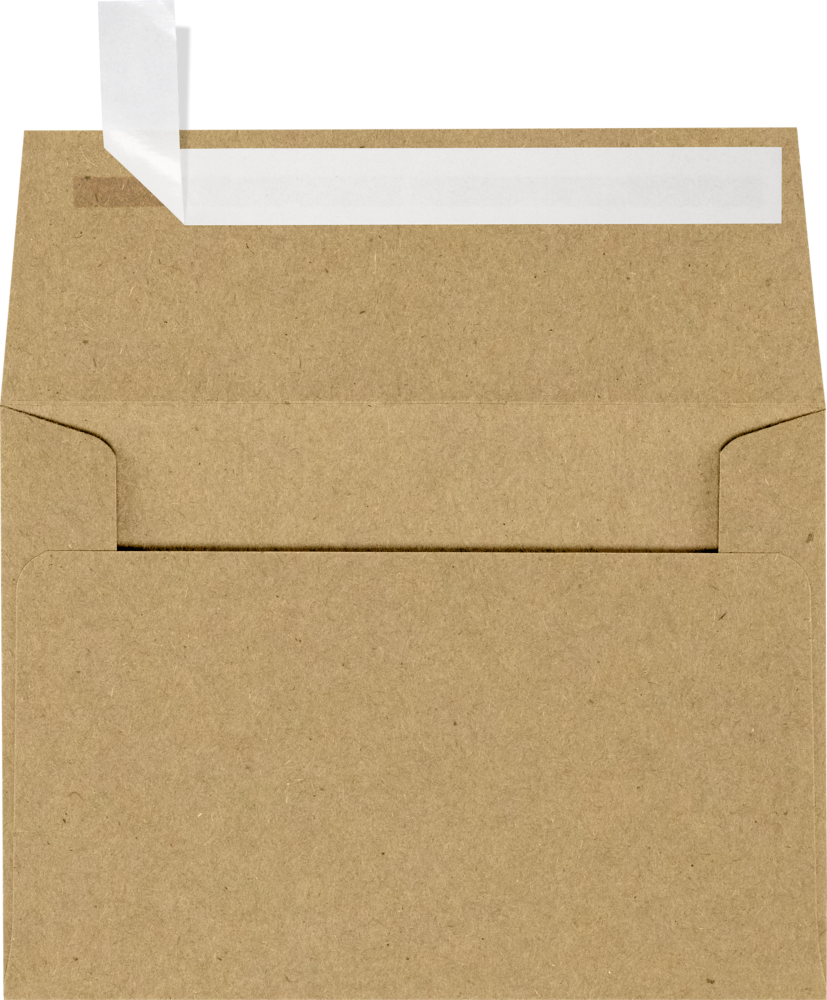 Grocery Bag 28lb A1 Invitation Envelopes (3 5/8 x 5 1/8) with Peel & Seal