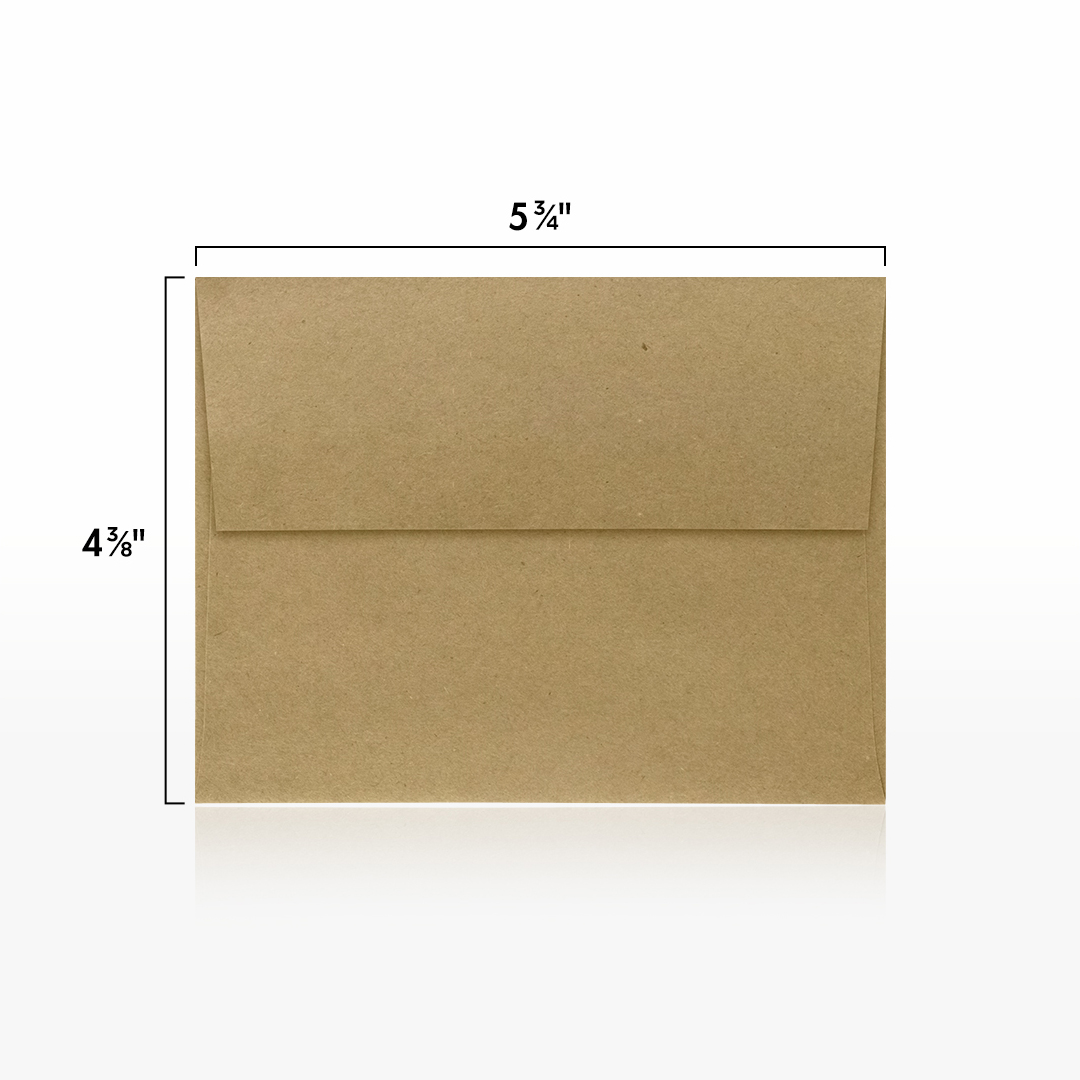 Grocery Bag 28lb A2 Invitation Envelopes (4 3/8 x 5 3/4) with Peel & Seal