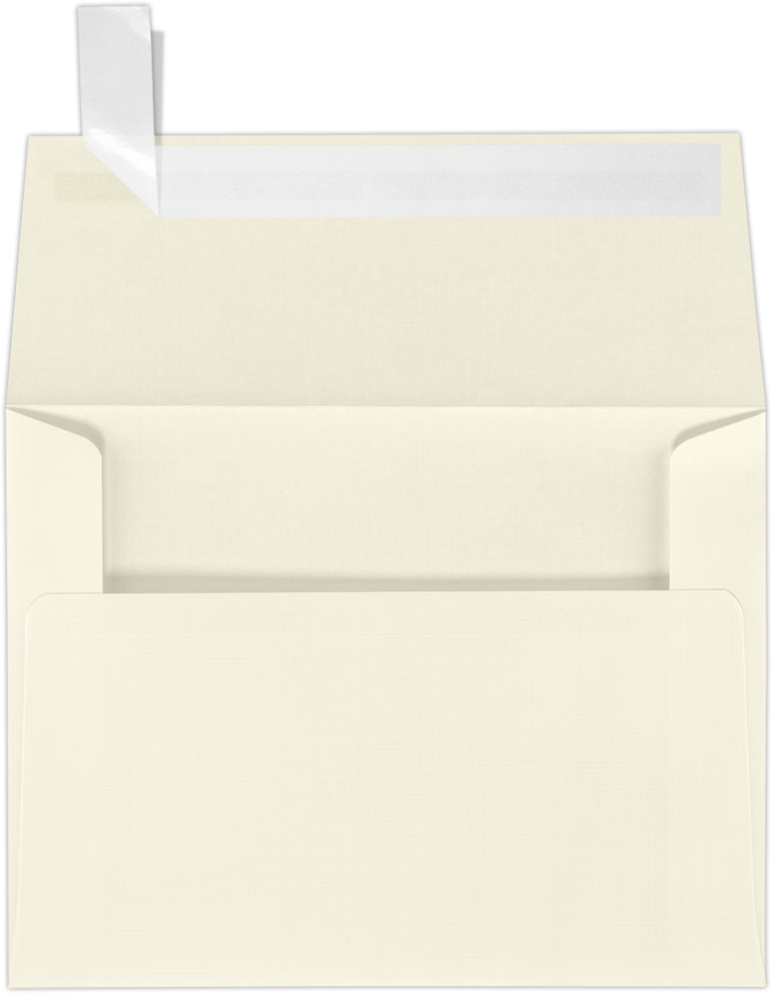 Natural Linen 32lb A2 Invitation Envelopes (4 3/8 x 5 3/4) with Peel & Seal
