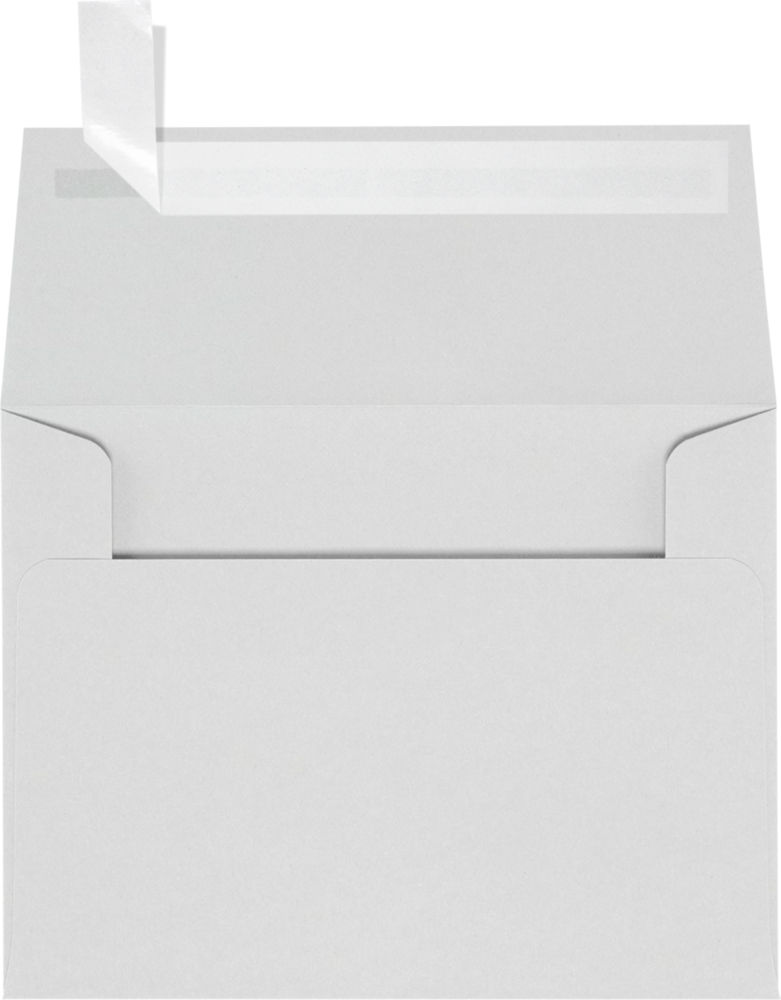 Pastel Gray 32lb A2 Invitation Envelopes (4 3/8 x 5 3/4) with Peel & Seal